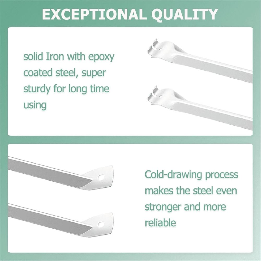 6 Pcs Wire Shelf Brackets, Support Brackets for 12-Inch Deep Wire Shelving, Closet Shelving Accessories