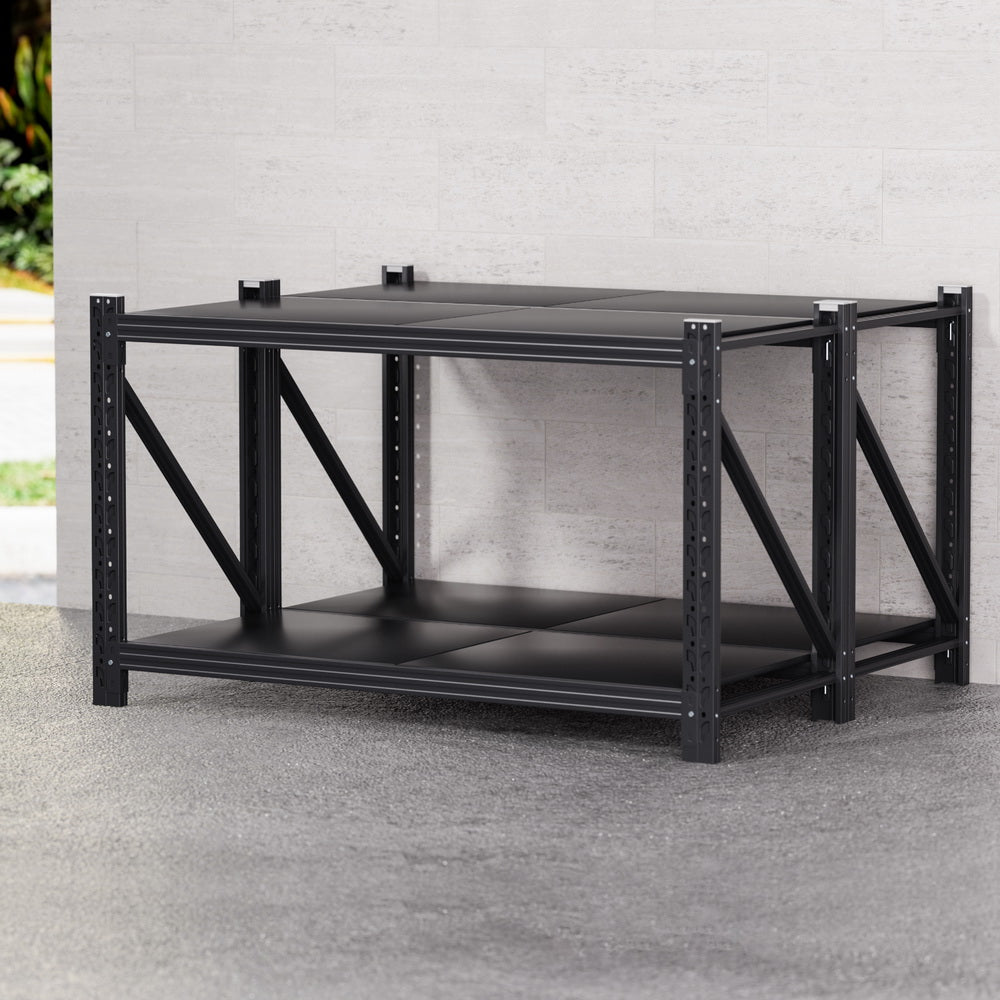 Giantz 2x 0.9M Garage Shelving Workbench Warehouse Rack
