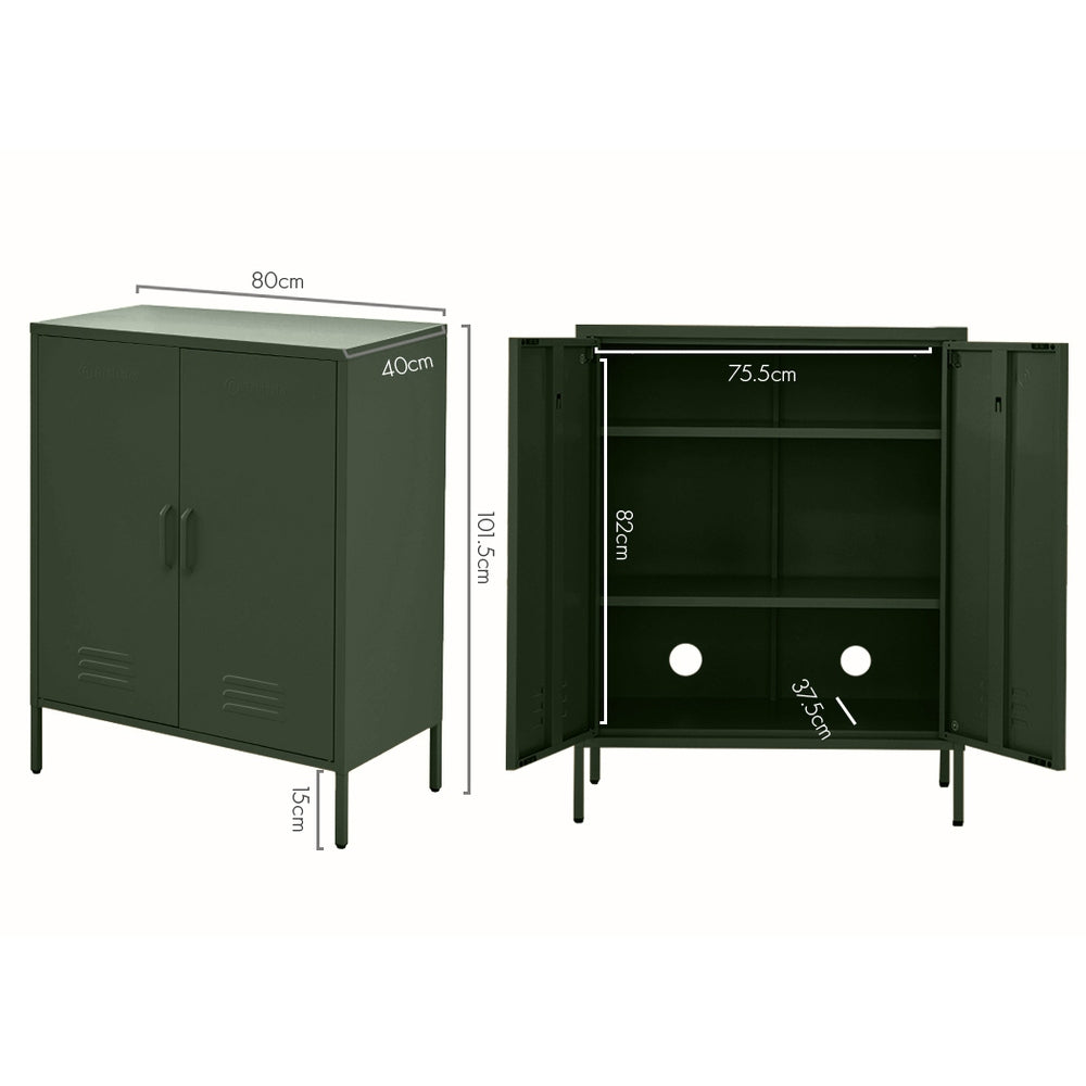 ArtissIn Buffet Sideboard Metal Cabinet - SWEETHEART Green