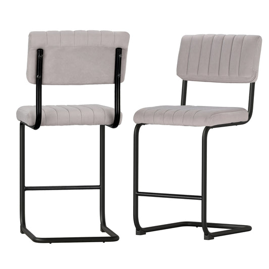 Artiss 2x Bar Stools Velvet Chairs