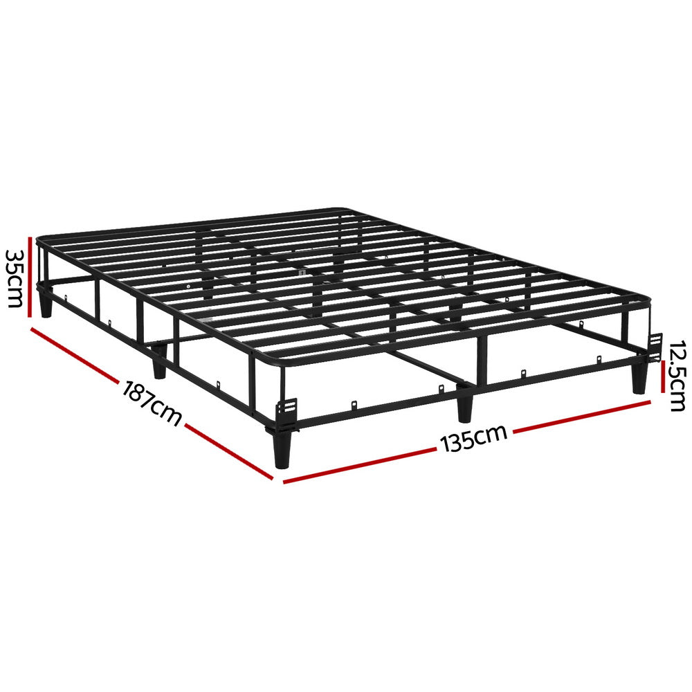 Artiss Bed Frame Double Size Metal Grey MASON