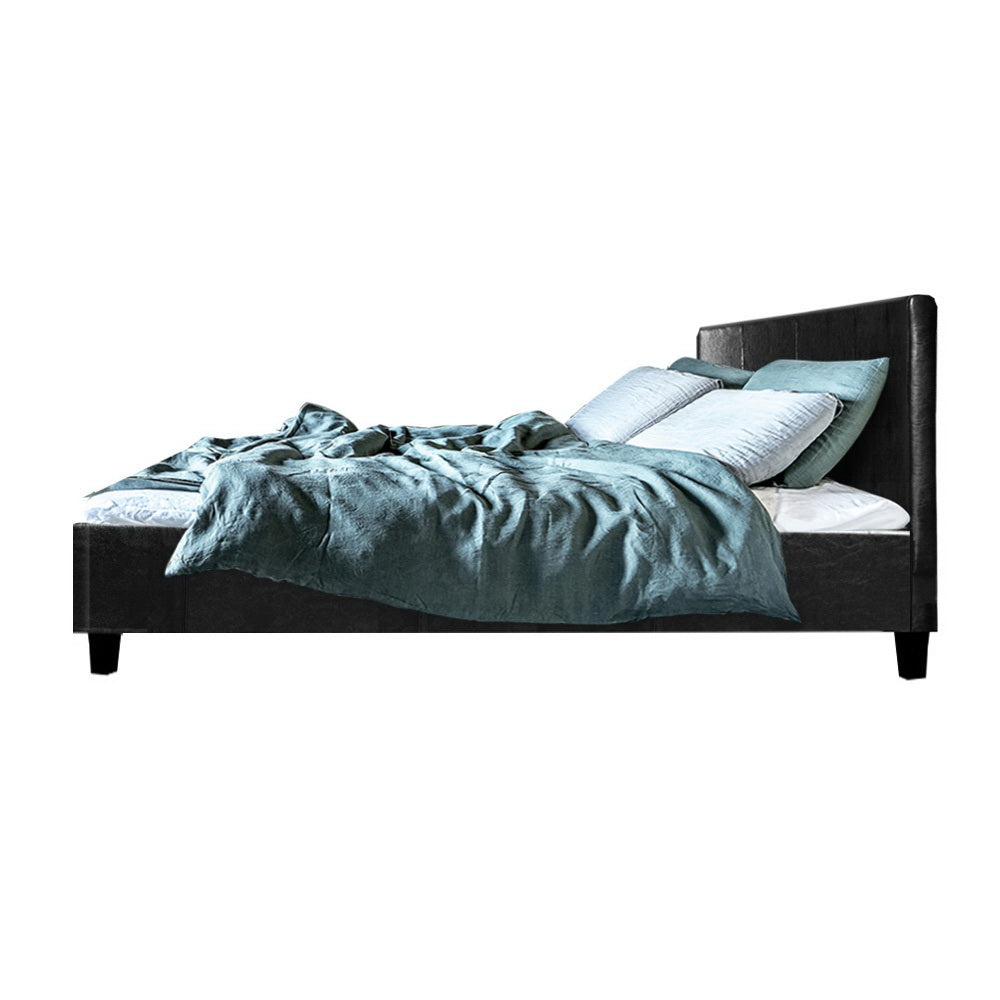 Artiss Bed Frame Double Size Black NEO