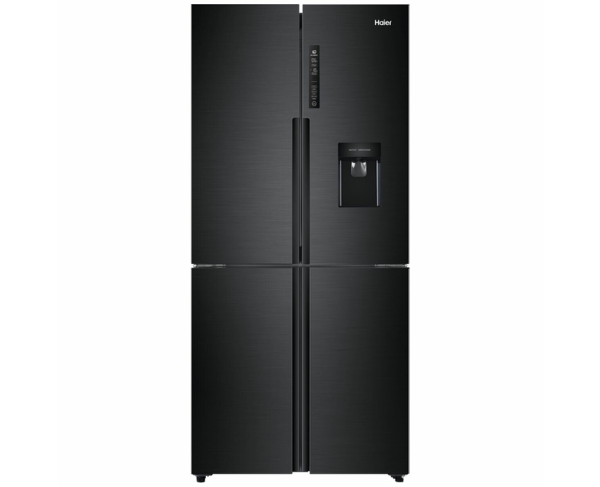 Haier 466L Quad Door Frost Free Fridge with Water Dispenser Black