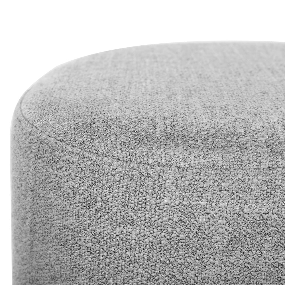 Artiss Ottoman Foot Stool Square Linen Grey