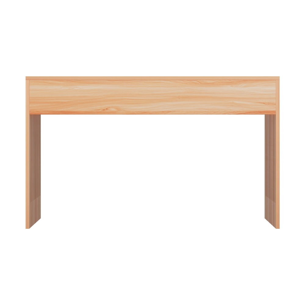 Artiss Coffee Table Rectangle Fluted Side 100CM