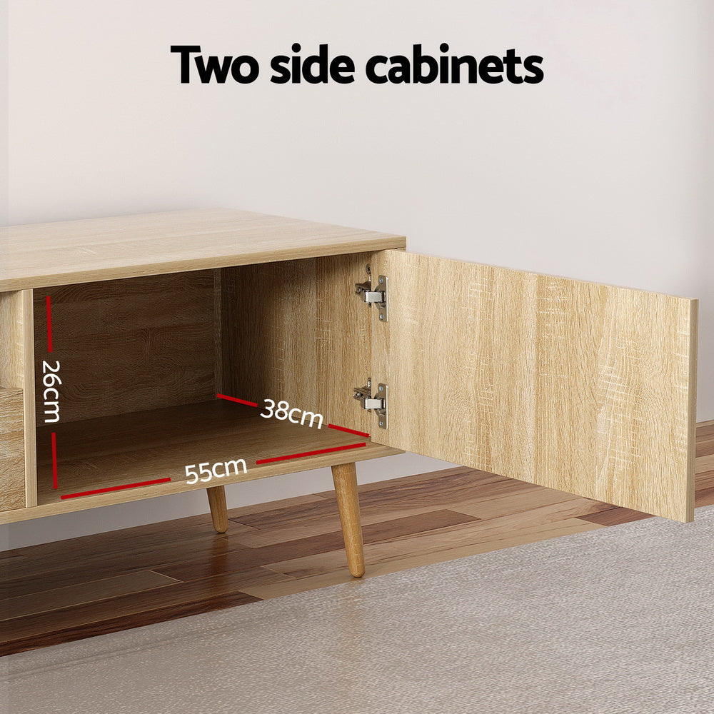 Artiss Entertainment Unit Alex TV Cabinet Storage Drawers 200CM