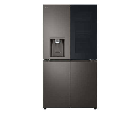 LG 642L Instaview French Door Fridge Black Steel