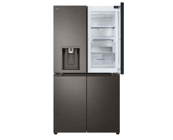 LG 642L Instaview French Door Fridge Black Steel