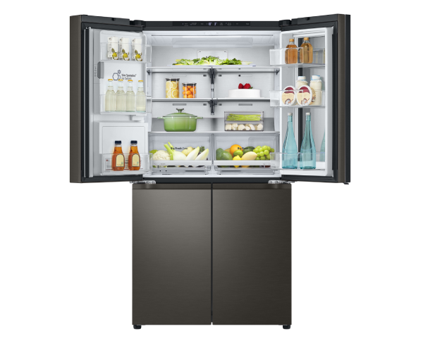 LG 642L Instaview French Door Fridge Black Steel