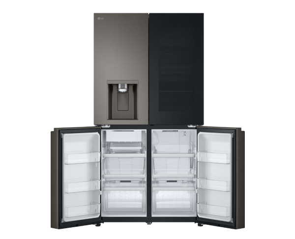 LG 642L Instaview French Door Fridge Black Steel