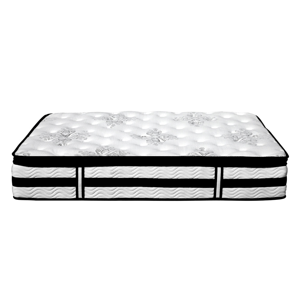 Giselle Bedding 34cm Mattress Euro Top Pocket Spring Queen