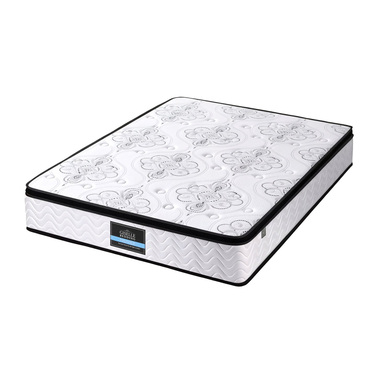 Giselle Bedding 30cm Mattress Pocket Spring Medium Firm Foam Euro Top Double