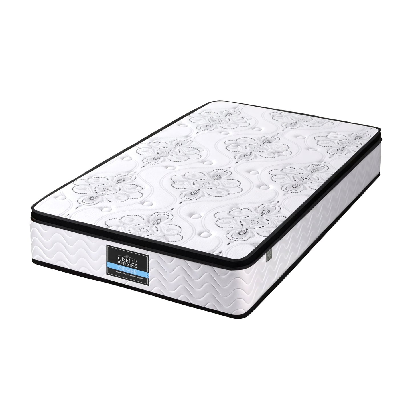Giselle Bedding 30cm Mattress Pocket Spring Medium Firm Foam Euro Top Single