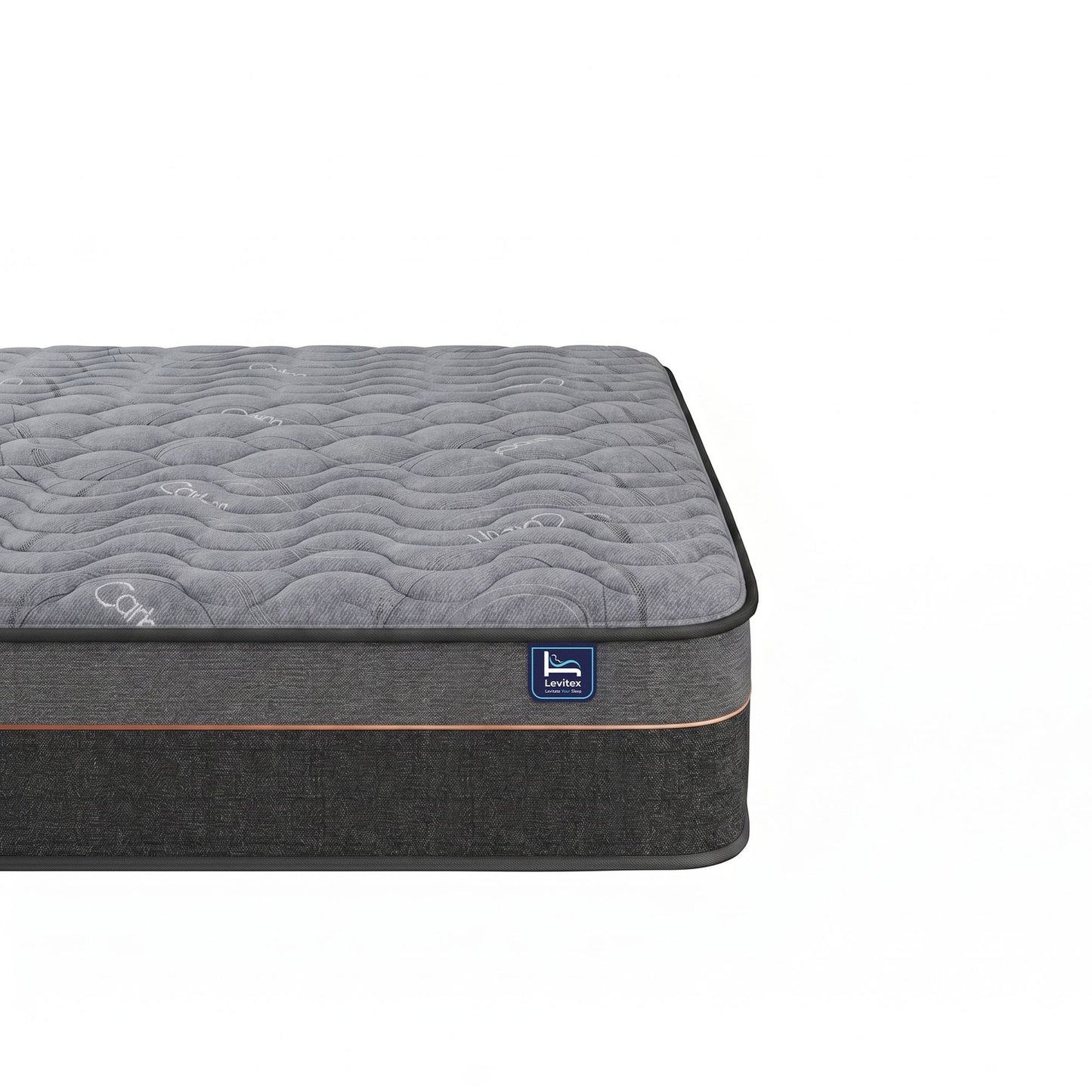 Levitex King Mattress 25 cm Hybrid Pocket Spring with 4cm Egg Crate Foam for Deep Sleep Bamboo Charcoal Fabric