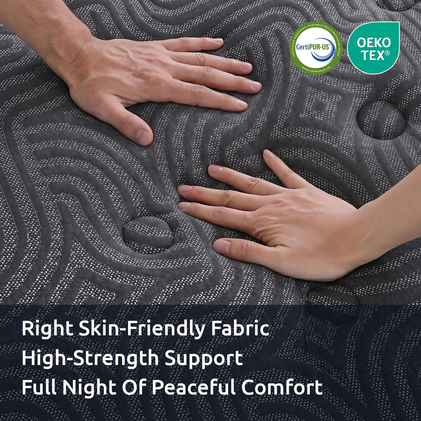 Levitex Double Mattress 34 cm 5-Zone Pressure Relief  Pocket Spring with Reinforced Edge Support & Breathable Gel Memory Foam Hybrid Mattress