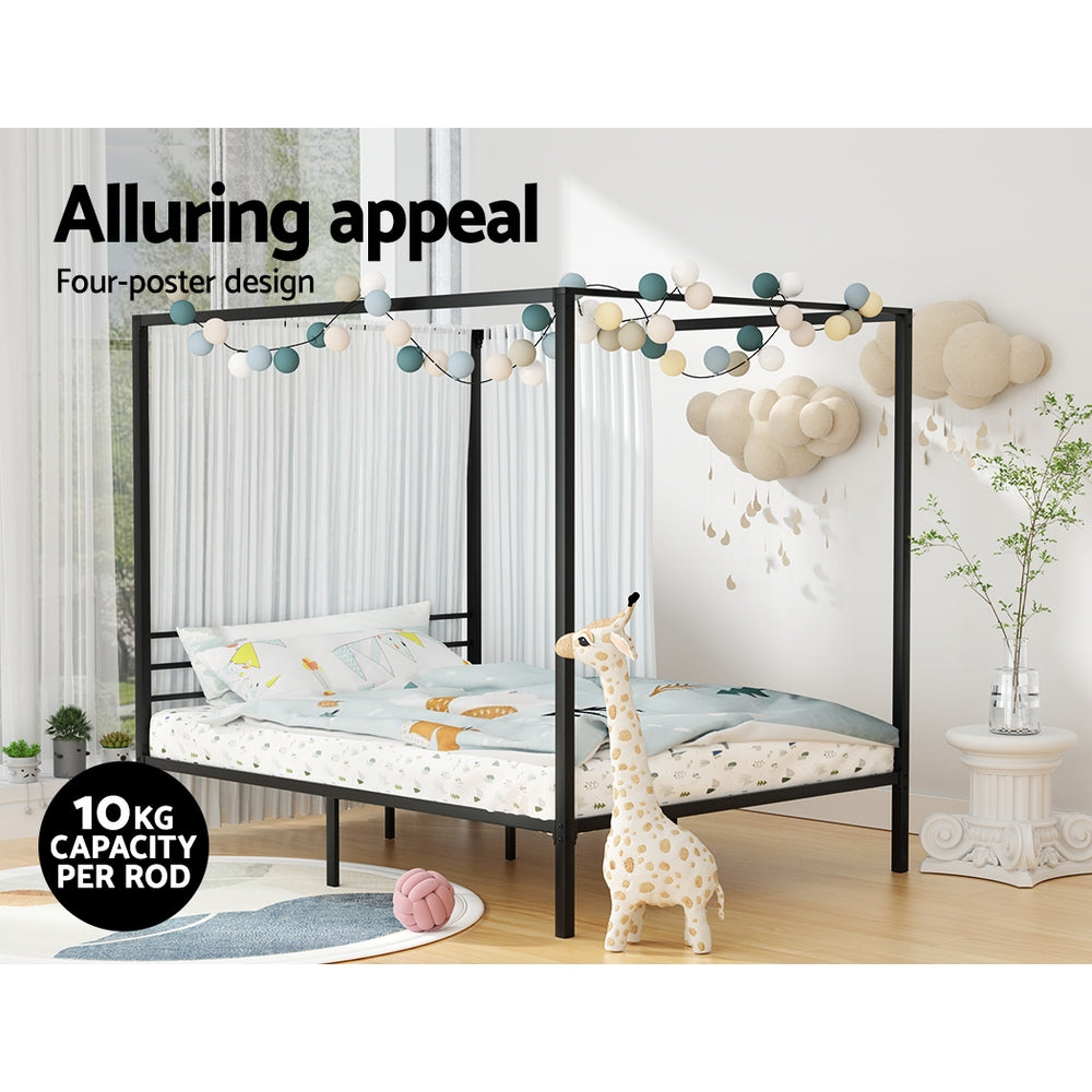 Artiss Bed Frame Double Size Metal Frame POCHY