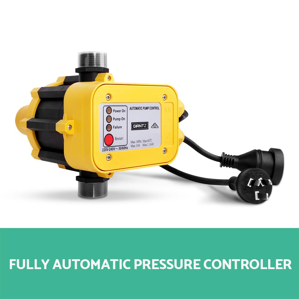 Giantz Garden Water Pump High Pressure 2000W 4-Stage Tank Irrigation Yellow
