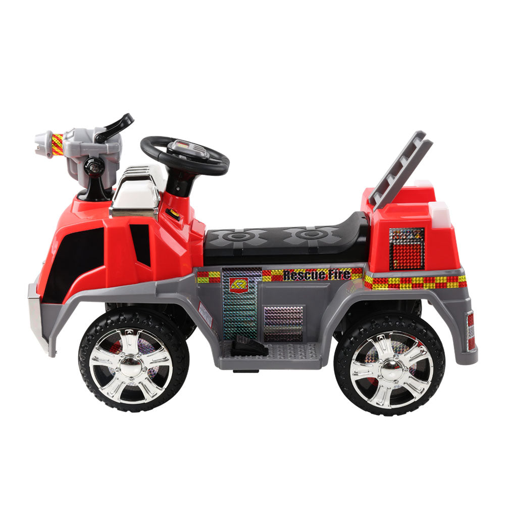 Rigo Kids Electric Ride On Car Fire Engine Fighting Truck Toy Cars 6V Red