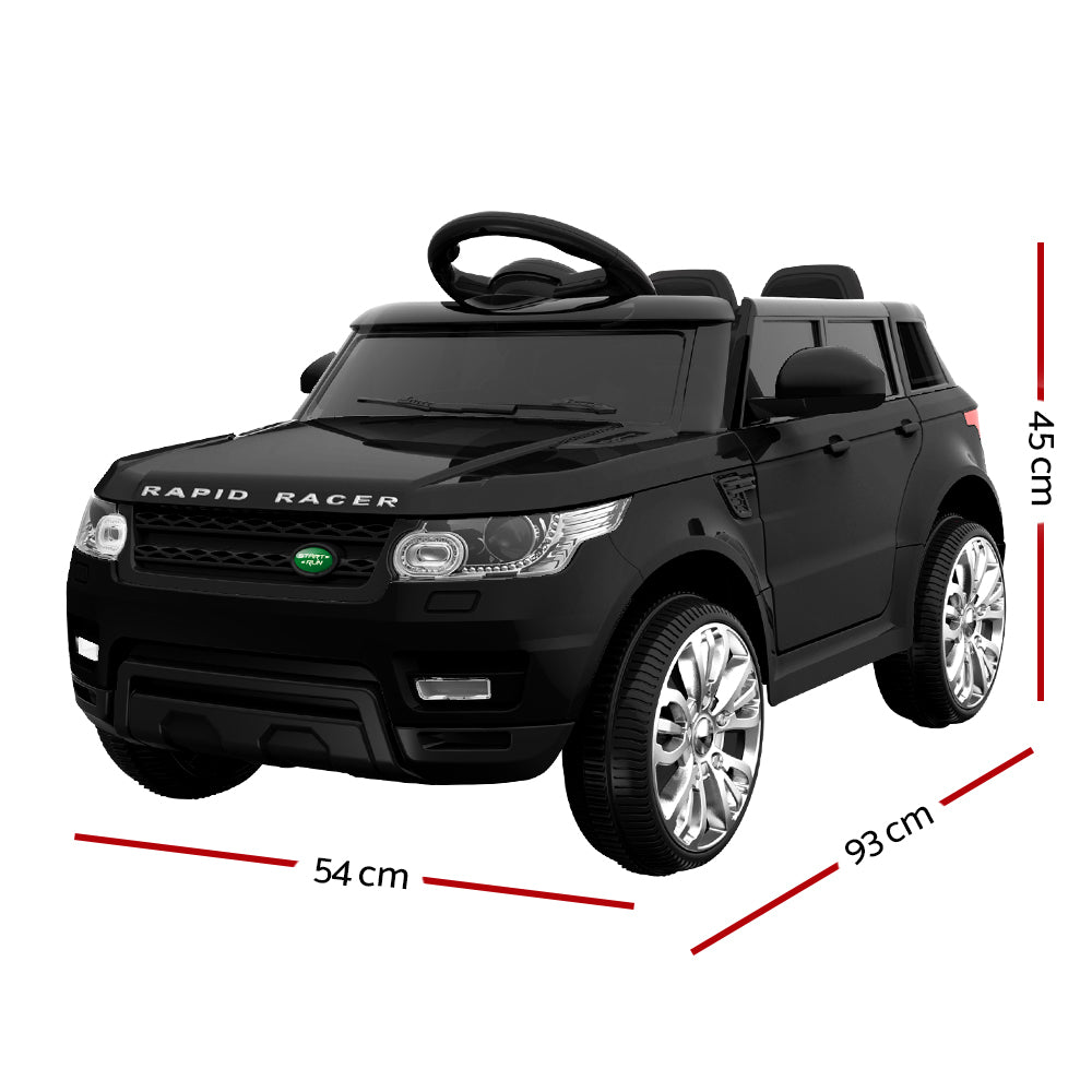 Rigo Kids Electric Ride On Car SUV Range Rover-inspired Cars Remote 12V Black