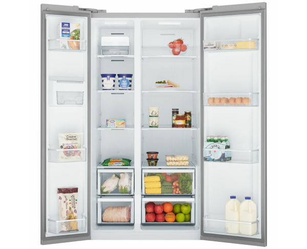 Westinghouse 624L Side by Side Fridge Silver