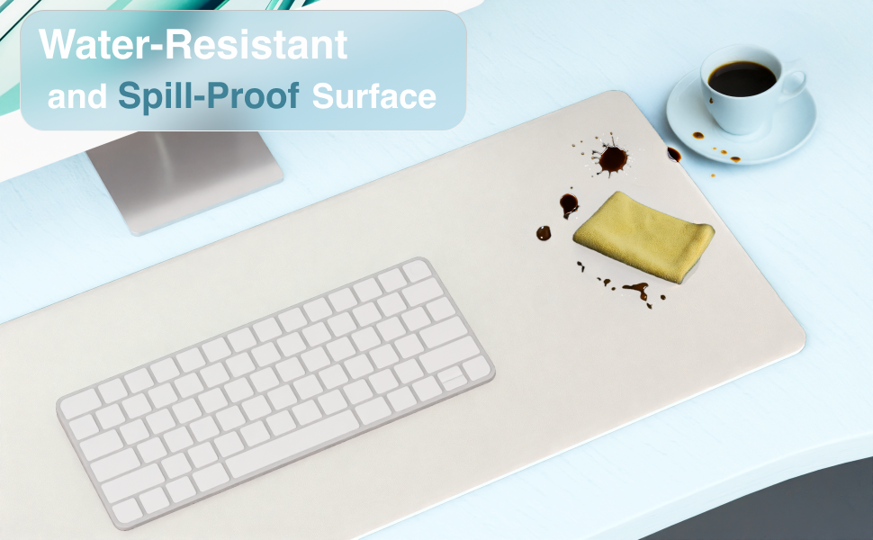 Laser Wireless Charging Desk Mat Grey