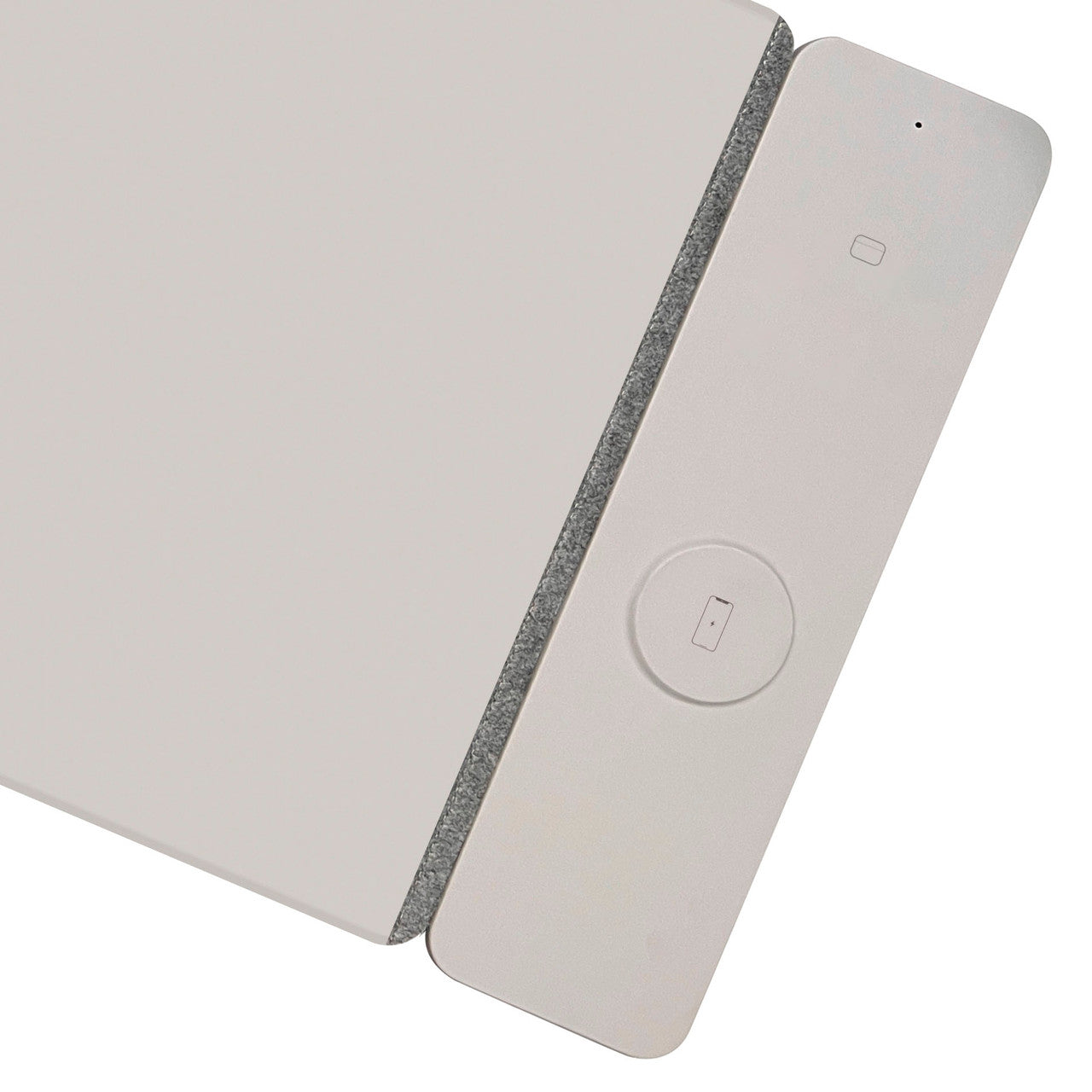 Laser Wireless Charging Desk Mat Grey
