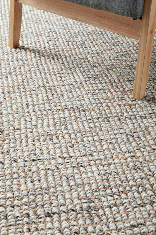 Arabella Grey Runner Rug by Rug Culture - 400X80CM