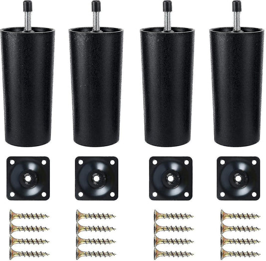 Plastic Sofa Legs, 4-Pack Replacement Sofa Legs Furniture Legs with Mounting Plates—yux