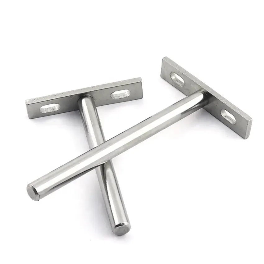 2PCS 4-inch 100mm heavy-duty concealed shelving bracket for wall mounted decorative cabinet furniture shelves