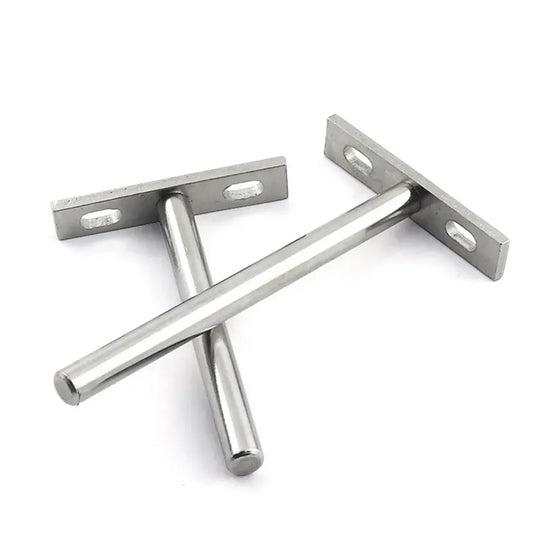 2PCS 4-inch 100mm heavy-duty concealed shelving bracket for wall mounted decorative cabinet furniture shelves