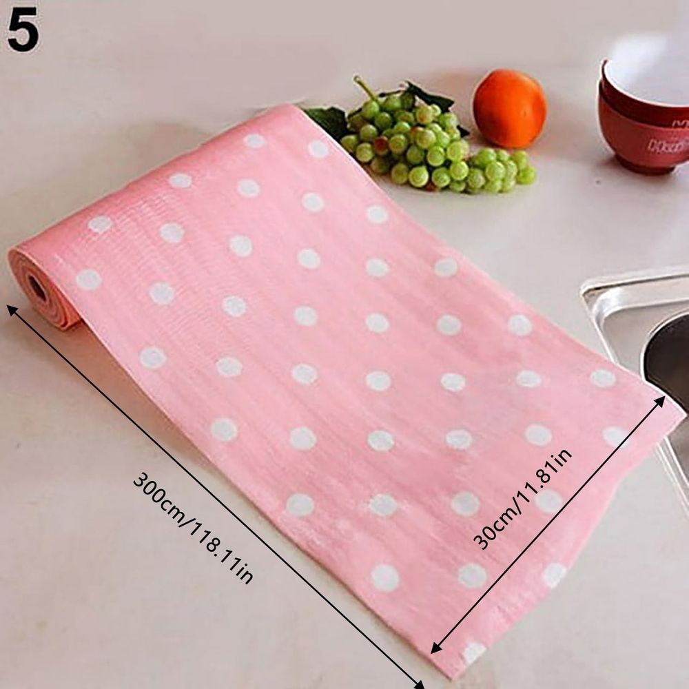 Shelf Drawer Liner for Kitchen Cabinets Non Adhesive, Slip Resistant Strong Grip Thickened Cabinet Liners for Shelves, Non Slip Plastic Shelving Paper for Cupboard, Dresser (30*300cm)