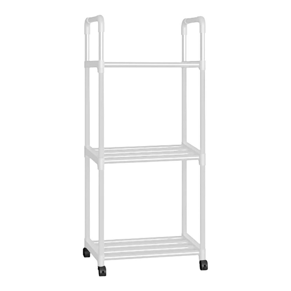 3-Tier Kitchen Storage Shelves, Bakers Rack For Kitchen With Storage, Kitchen Storage Shelf Rack, Storage Rack Shelving Unit Organizer For Bedroom Laundry Closet