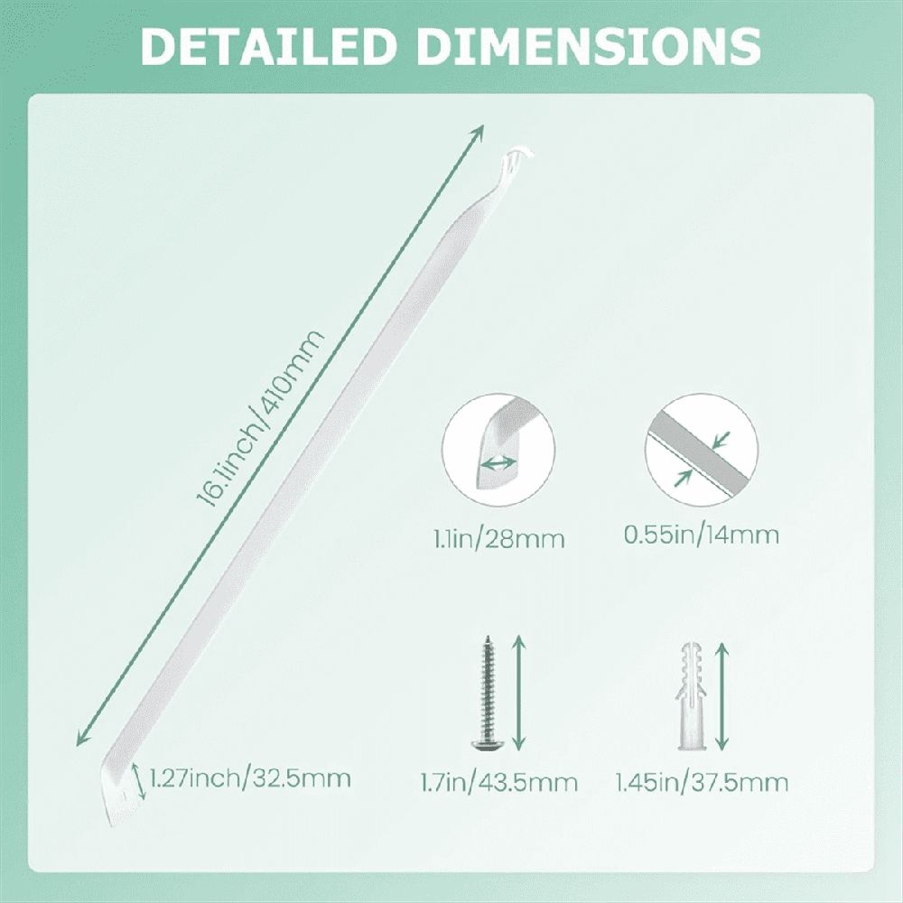 6 Pcs Wire Shelf Brackets, Support Brackets for 12-Inch Deep Wire Shelving, Closet Shelving Accessories