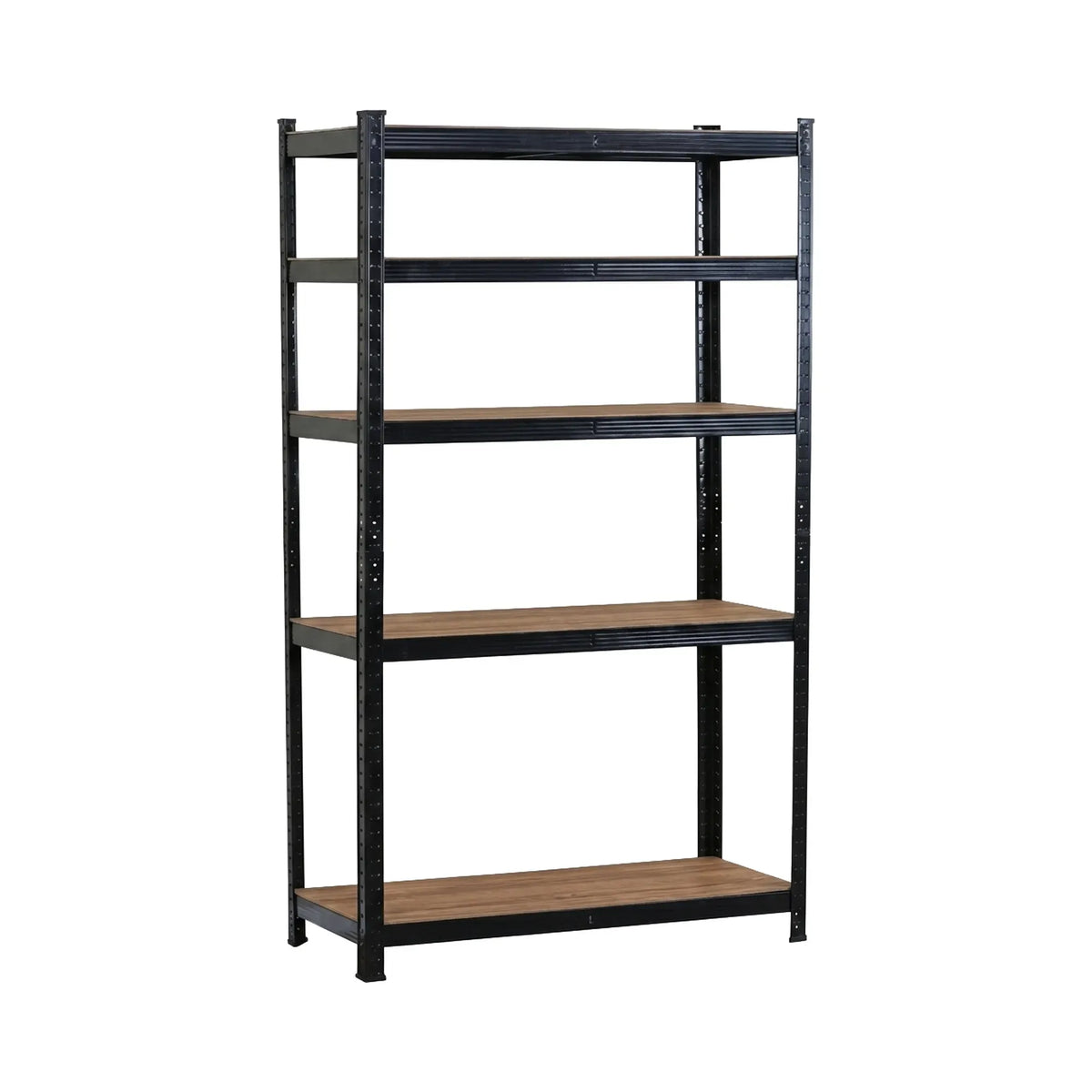 CARLA HOME 5 Tier Steel Shelving Unit - Garage Storage Shelf - Black - Modern