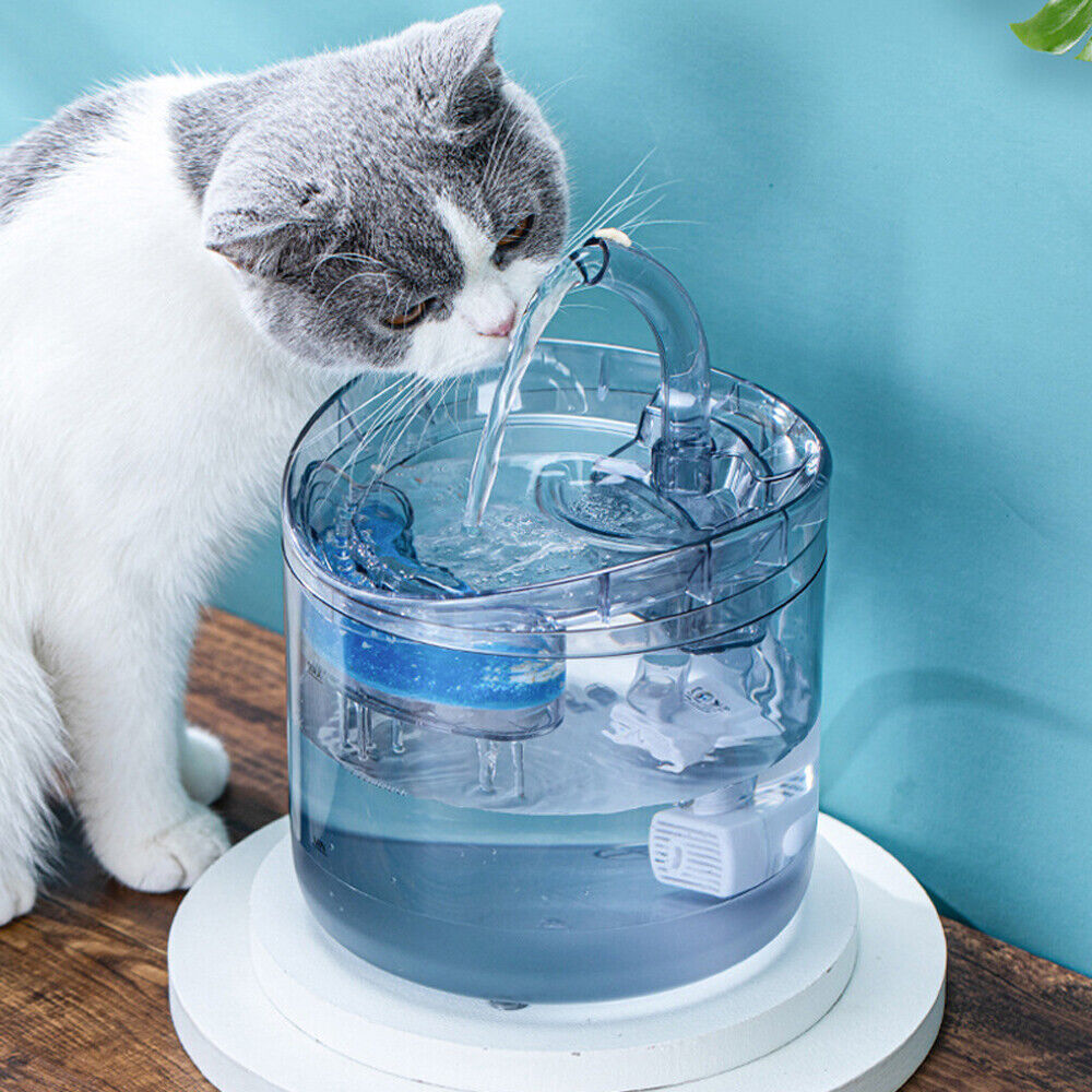 Electric Pet Water Fountain Cat Dog Automatic Sensor Drinking Dispenser Filter