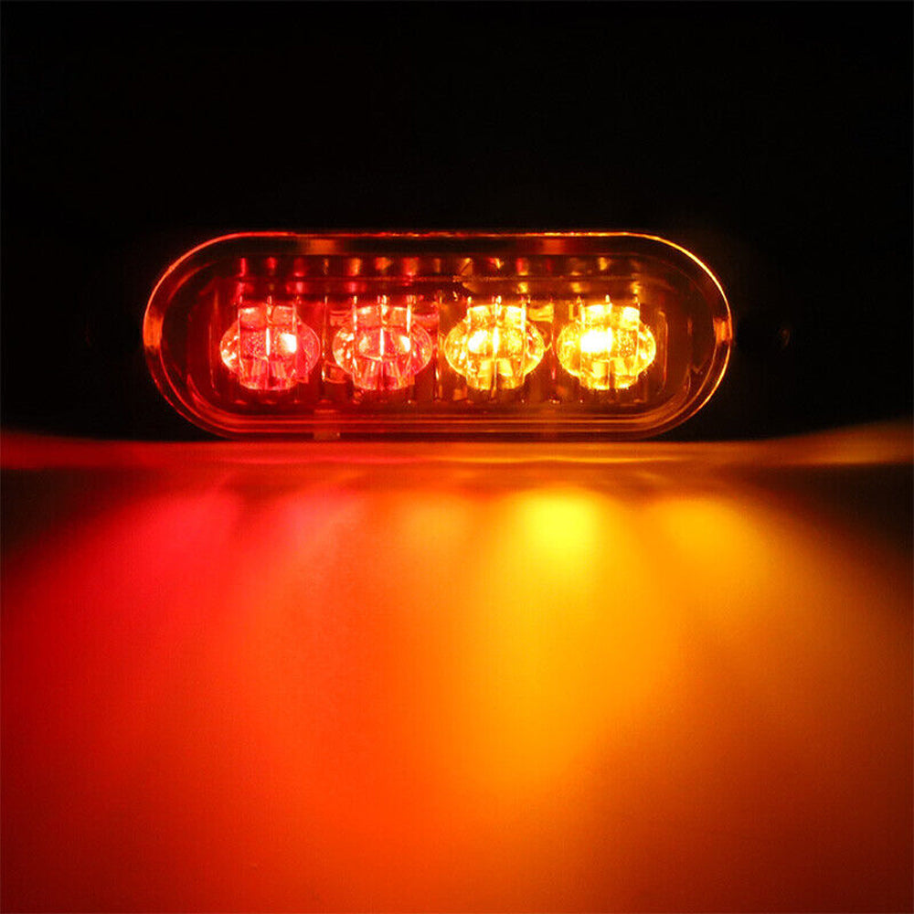 10x LED Clearance Lights Side Marker Lamp Red Amber Truck Trailer Caravan Lorry