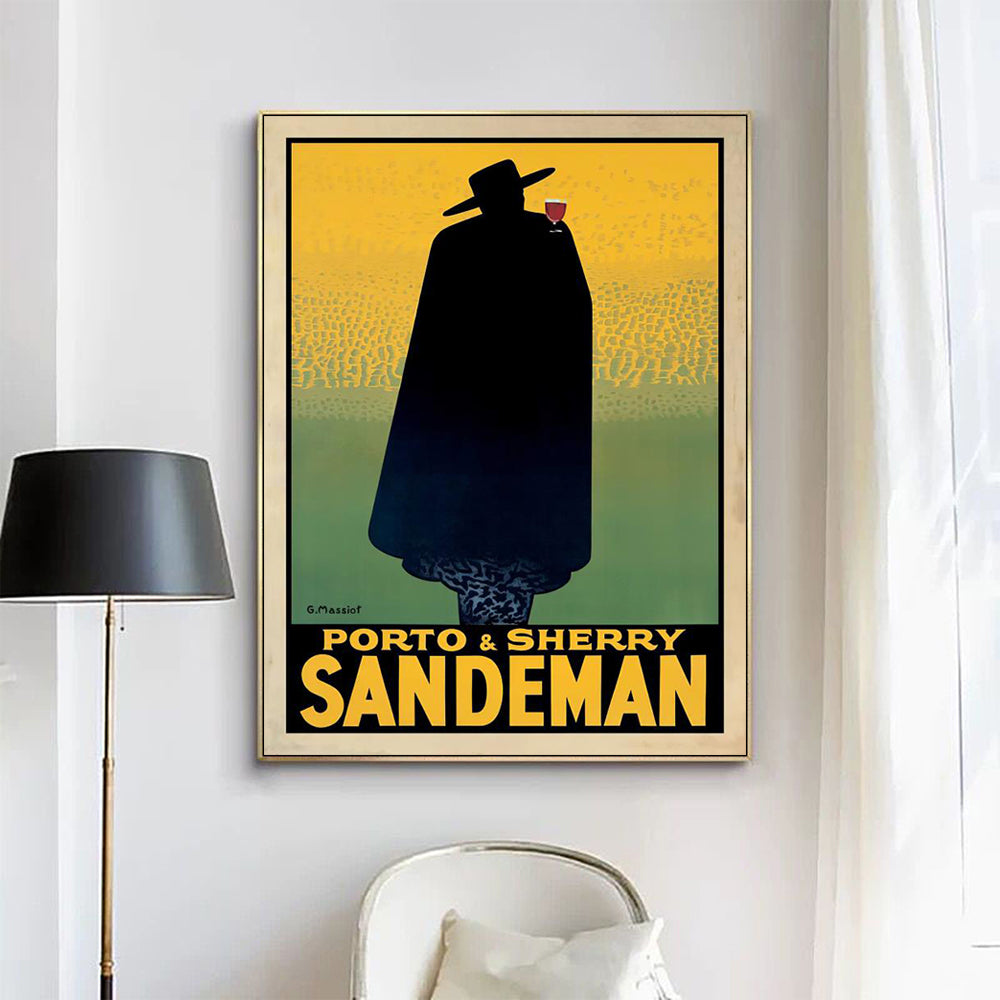 Wall Art 80cmx120cm Sandeman Gold Frame Canvas