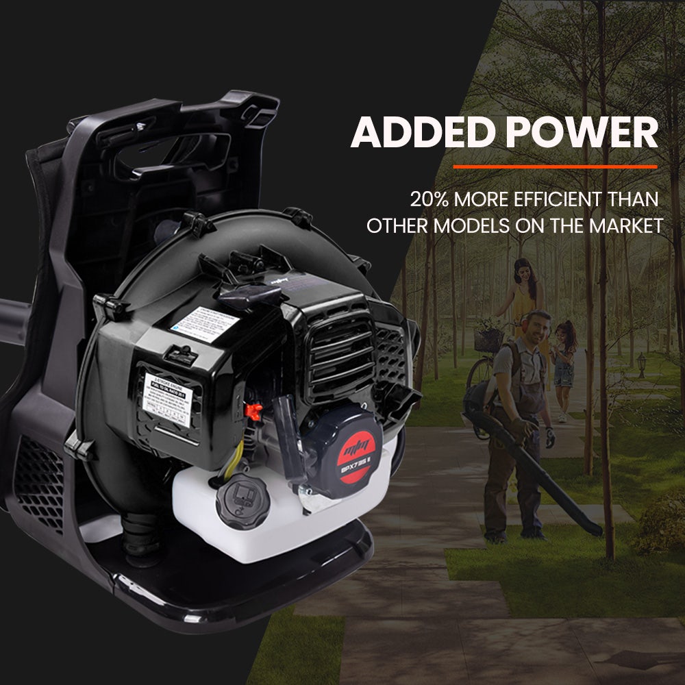 MTM 65CC Petrol Backpack Leaf Blower - Commercial 2 Stroke Garden Yard Tool Back