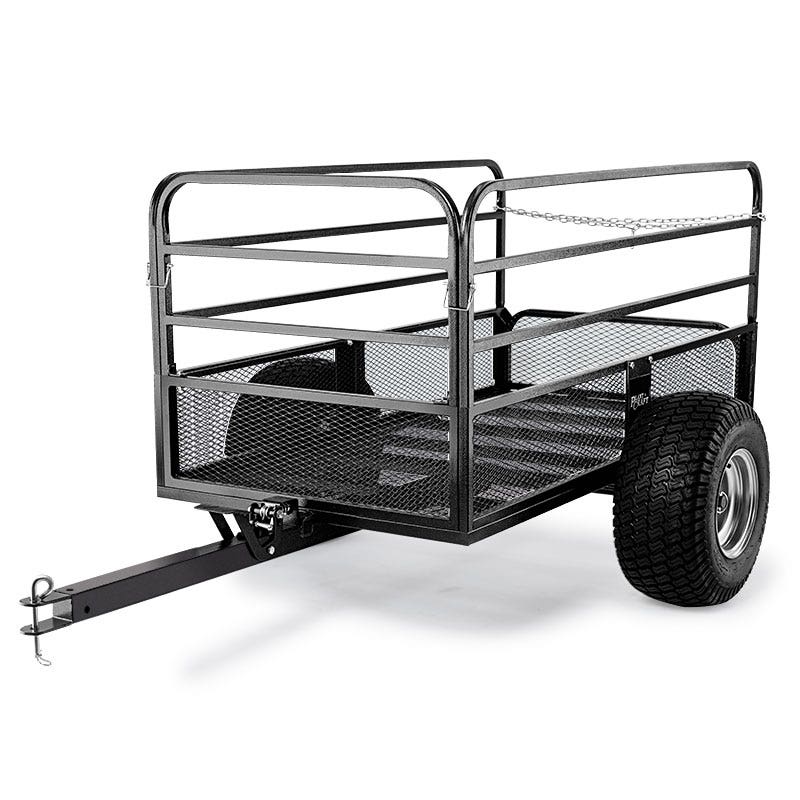 PLANTCRAFT Towed Steel Mesh Dump Cart Garden ATV Mower Trailer Tray 1250lbs