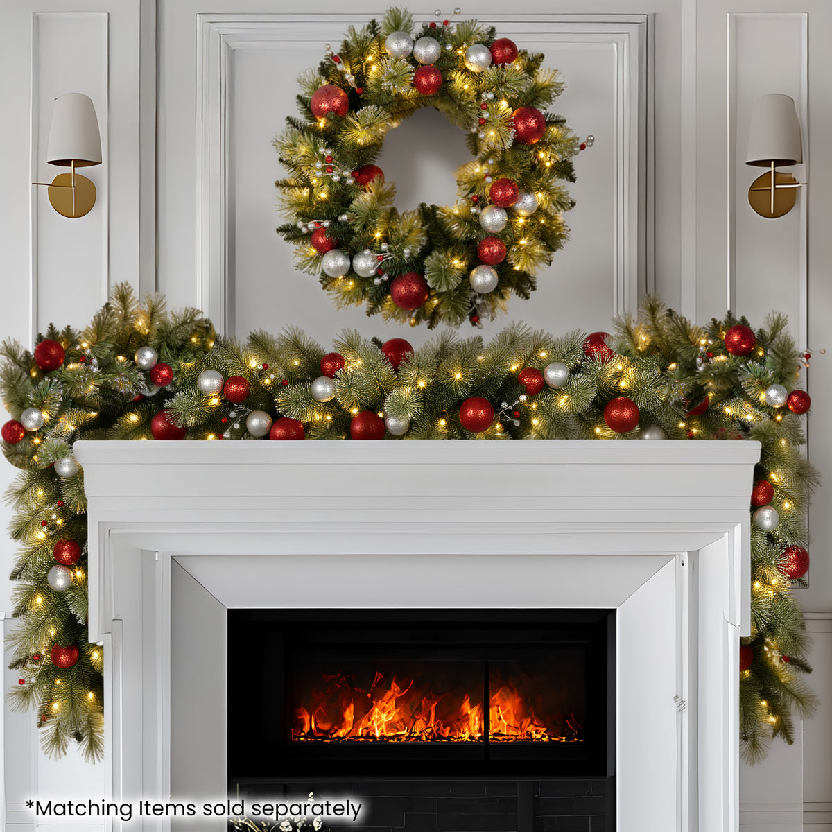 Christabelle 274cm Battery-operated Christmas Garland Jingle Bells Collection