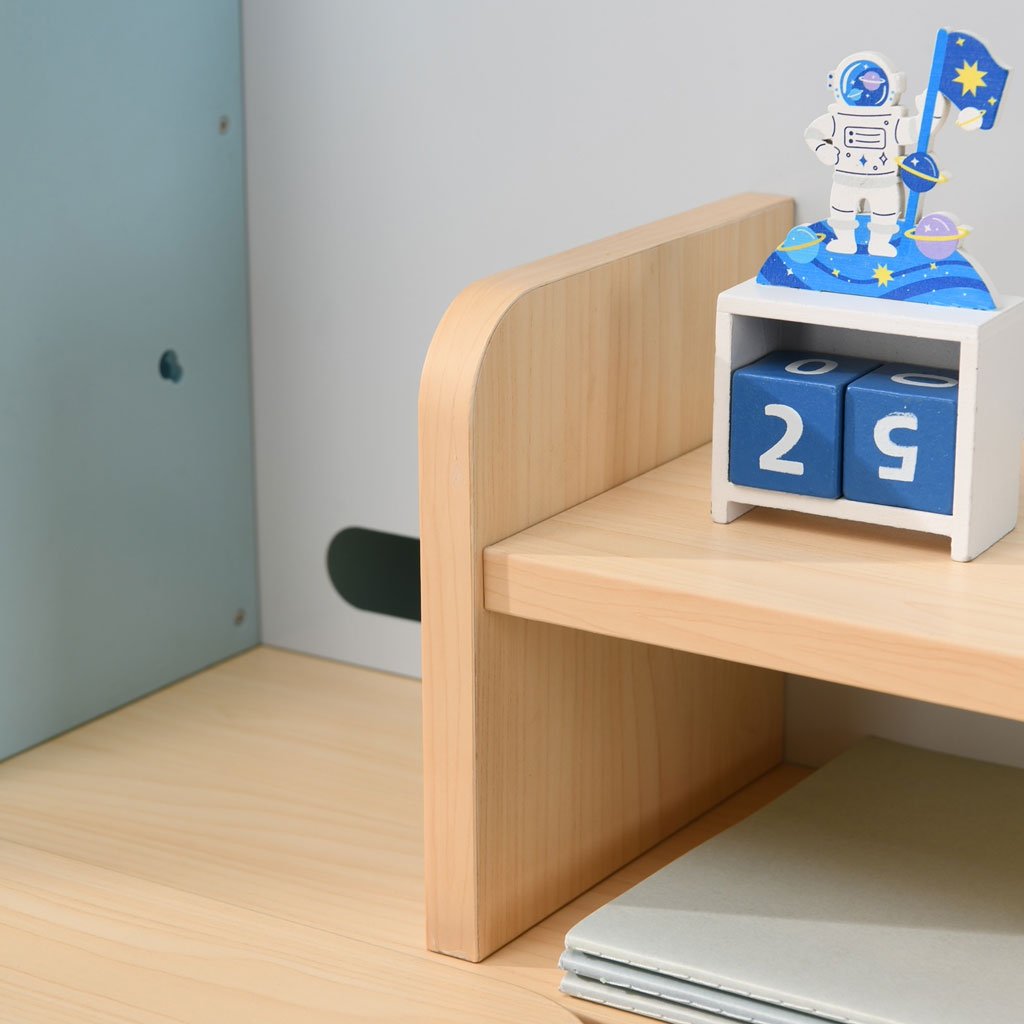 80cm Height Adjustable Children Kids Ergonomic Study Desk Only Blue