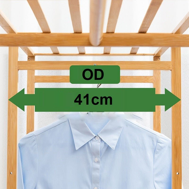 120cm Width Bamboo Clothes Rack Garment Closet Storage Organizer Hanging Rail Shelf Fabric Dustproof Cover