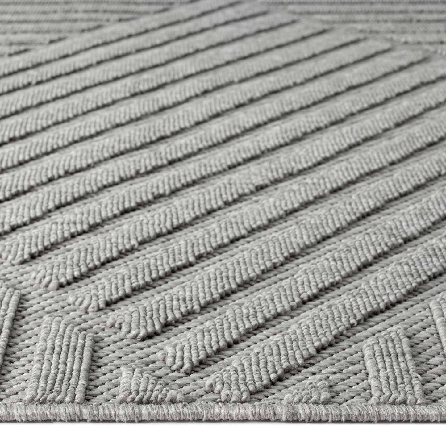 Alpha Outdoor Rug - Light Grey - 120x170