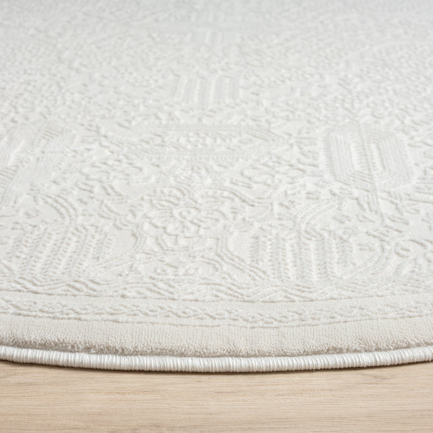 Grande Jacquard Rug - Ivory - 120x170