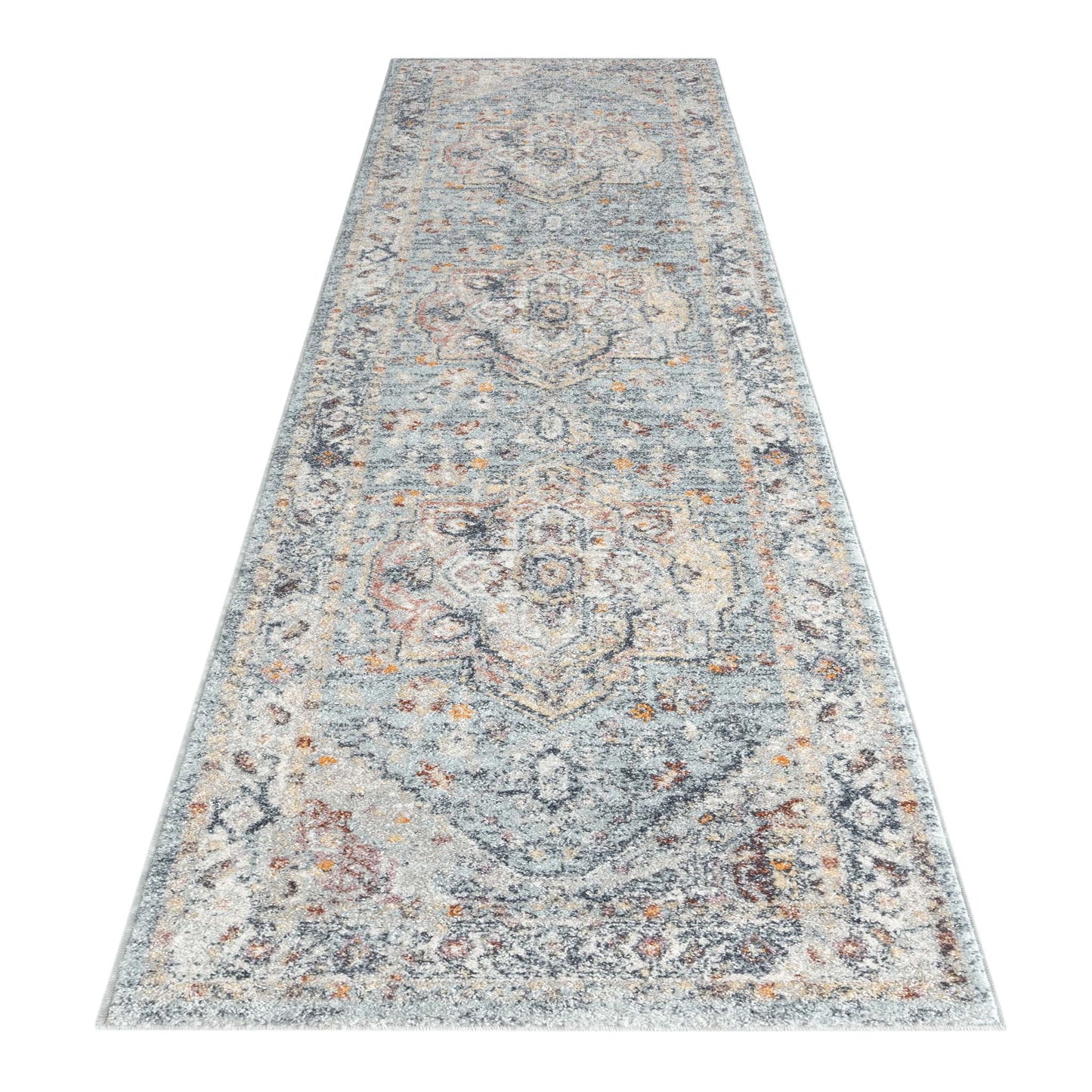 Ornate Persian Vintage Rug - Blue - 120x170