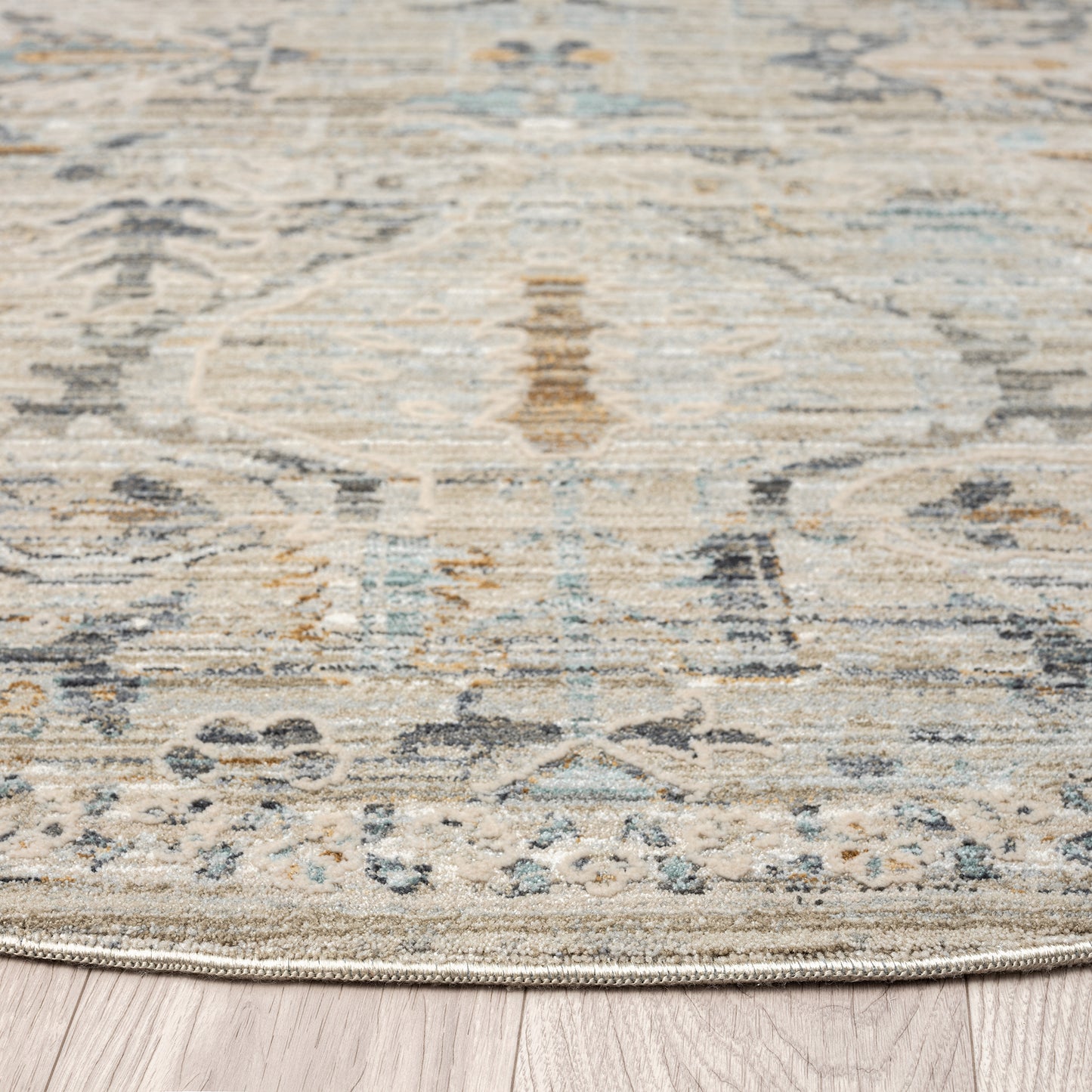 Aubre Contemporary Area Rug - Taupe - 160x160