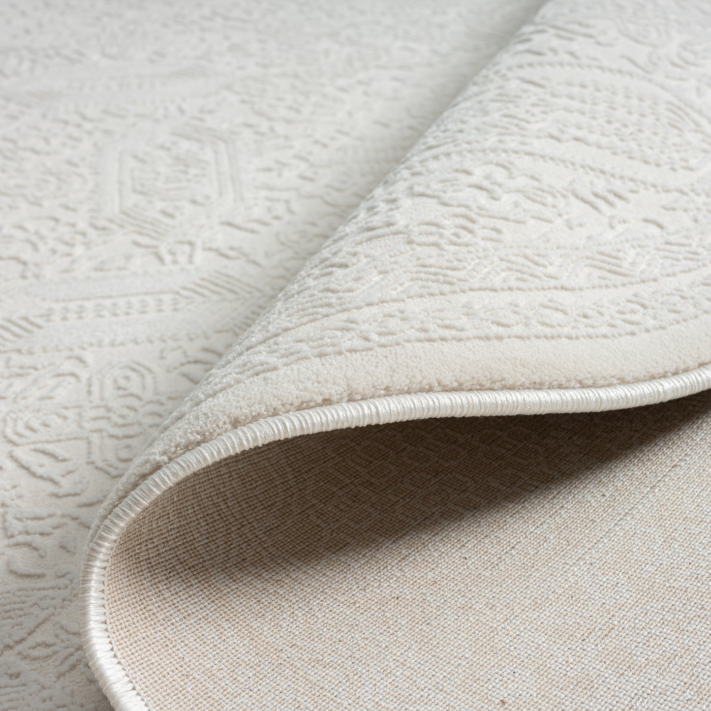 Grande Jacquard Rug - Ivory - 240x240