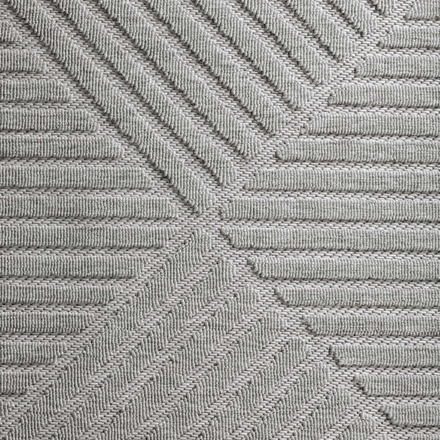 Alpha Outdoor Rug - Light Grey - 80x150