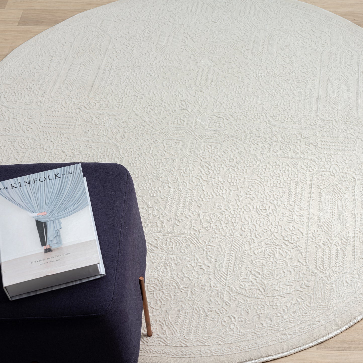 Grande Jacquard Rug - Ivory - 80x300