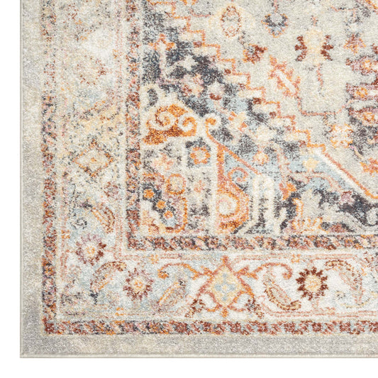 Ornate Persian Vintage Rug - Grey - 80x300